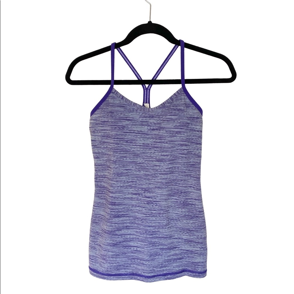 Lululemon Y-Tank Size 4. Purple and white. NWOT
